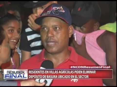 Residentes en Villas Agrícolas piden eliminar depósito de basura ubicado en el sector