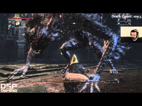 Bloodborne playthrough pt103 - Lower Pthumeru Chalice 4: Bloodletting Beast Boss