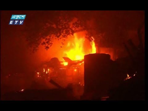 মিরপুরে আগুনে বস্তির সহস্রাধিক ঘর পুড়ে ছাই
