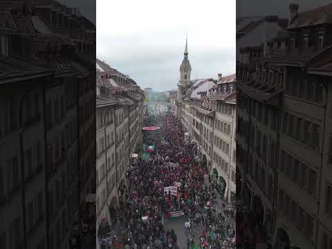 Tränengas und Wasserwerfer bei Gaza-Demo in Bern