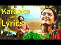 #Srivalli Song ( Tamil ) Karaoke with Lyrics | Pushpa: The Rise | Allu Arjun, Rashmika | Sid Sriram
