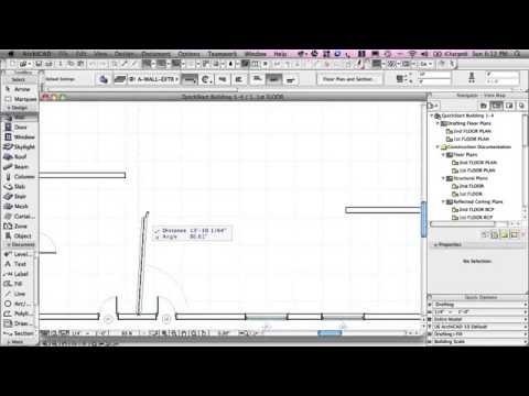 ArchiCAD Basic Training Lesson 4   Connecting and Orienting Walls   QuickStart Course Excerpt   YouTube