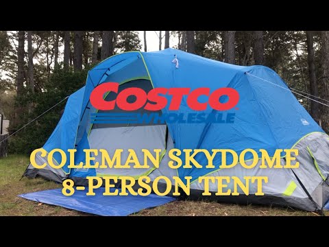 Coleman Skydome 8-Person Tent REVIEW + SETUP! | Costco
