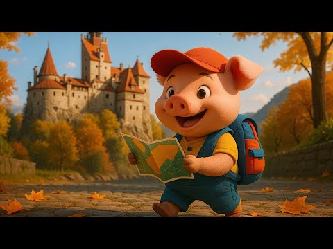 Porcușorul călător | Cântecel vesel pentru copii | Animație 3D
