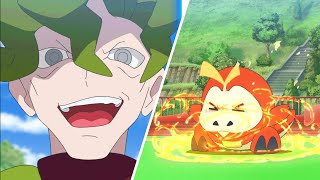 Roy VS Gym Leader (Terastal  Sudowudo) - NEMONA IN THE ANIME - Pokemon Horizons Episode 10 AMV