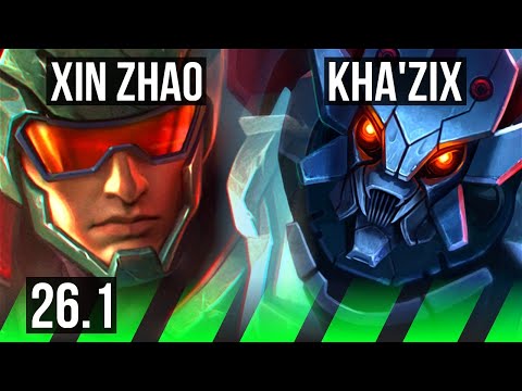 XIN ZHAO vs KHA'ZIX (JGL) | 44K damage | KR Challenger | 26.1