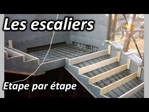The construction of reinforced concrete stairs