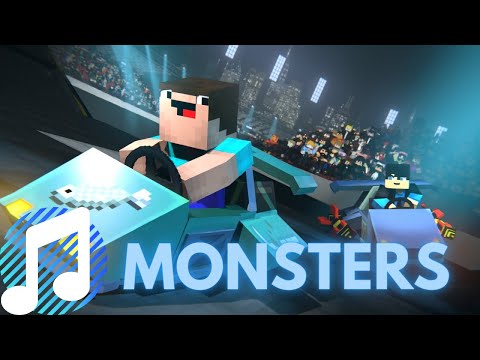 Katie Sky - Monsters (DERP RACE) - Minecraft Animation