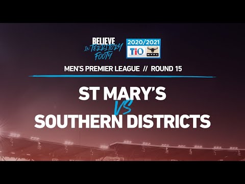 2020/21 TIO NTFL Men’s Premier League – Round 15: St Mary's vs Southern Districts