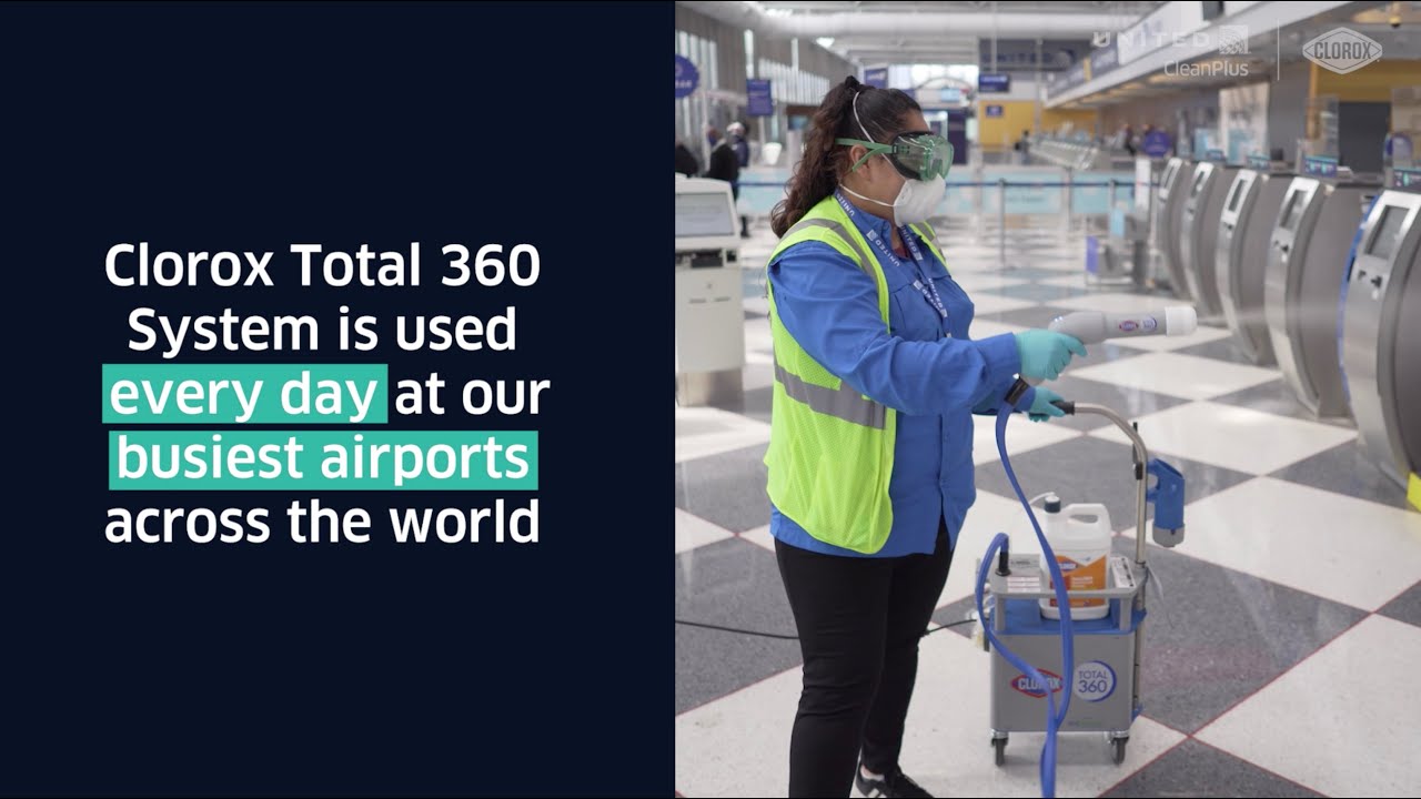 United Airlines Introduces Clorox Total 360 System At Airport Terminals The Jet Set United Airlines Introduces Clorox Total 360 System At Airport Terminals The Jet Set