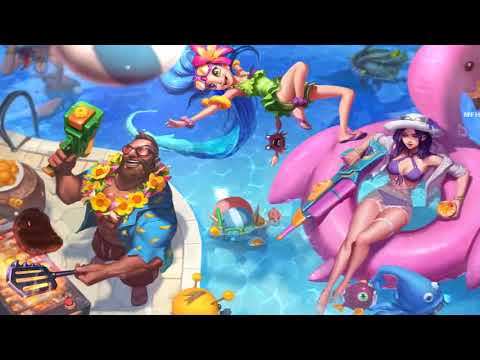 Pool Party 2018 Login Screen Animation Theme Intro Music Song【1 HOUR】