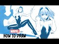 How to Draw Ghost-Spider (Gwen Stacy) W/ Belén Ortega | EN ESPAÑOL