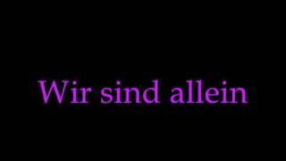 Allein Allein- Polarkreis18 with lyrics