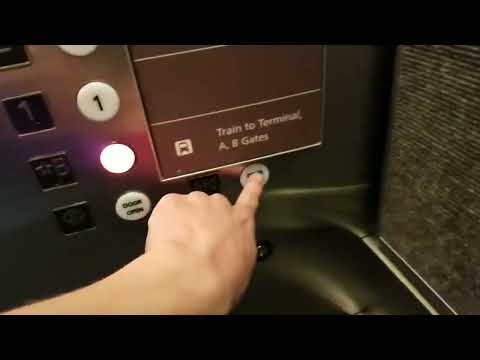 SUPER RARE 1993 Dover Hydraulic Elevators 1 of 2 @ DEN Airport, Concourse C