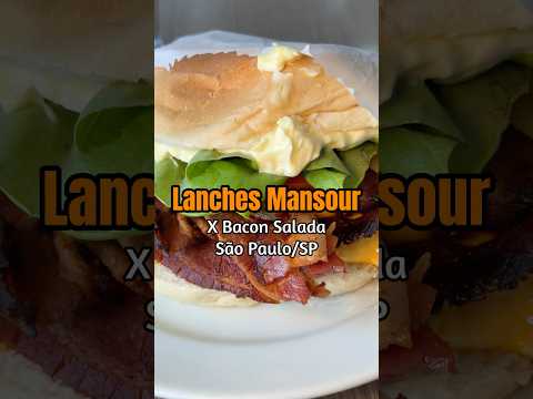 Um x bacon salada clássico no Lanches Mansour #burger #saopaulo