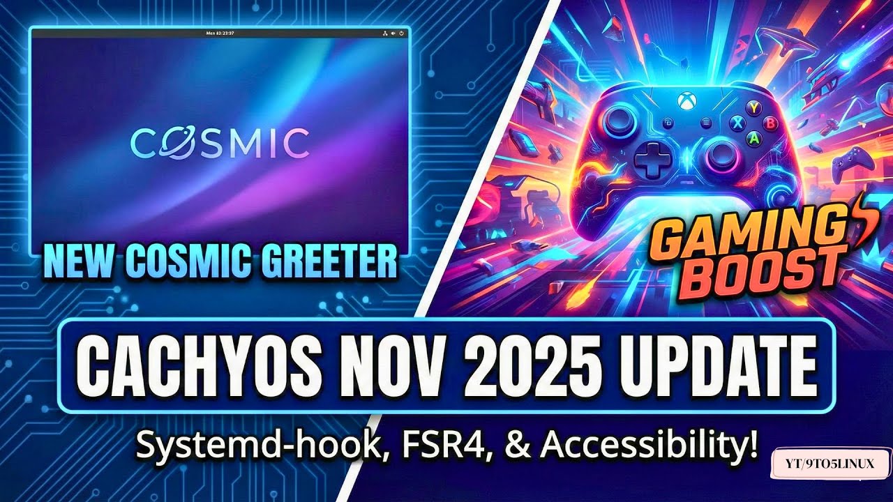 CachyOS Just Got Better! COSMIC, ROG Ally & FSR4 Support