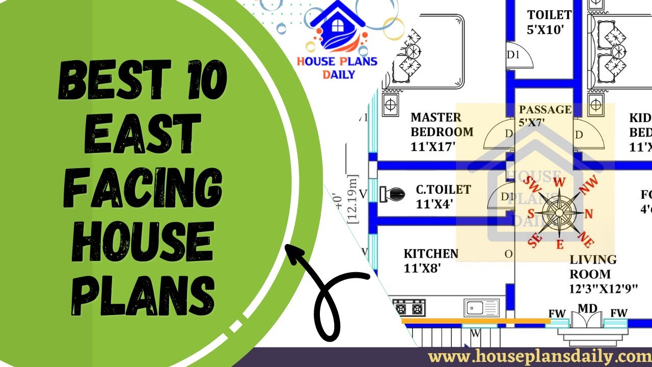 Best 10 East Facing House Plans | Tiny House Floor Plans