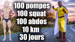 Je m&#39;entraine comme One Punch Man pendant 30jours !