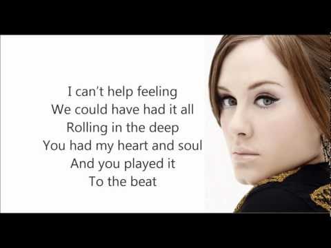 Adele Rolling In The Deep lyris.