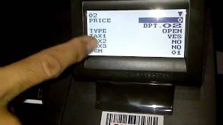 Sharp XE-A207 Cara Input Menu Dept dan PLU