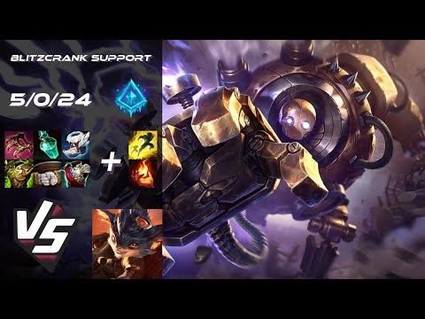 SUPPORT Blitzcrank vs Rumble - NA Grandmaster Patch 14.16