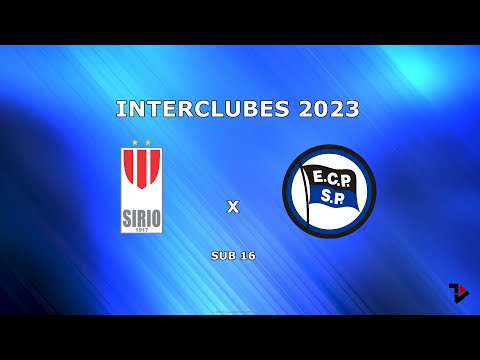 INTERCLUBES 2023 - SUB 16 - E.C SÍRIO 1 x 6 E.C PINHEIROS