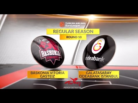 EuroLeague Highlights RS Round 10: Baskonia Vitoria Gasteiz 69-62 Galatasaray Odeabank Istanbul