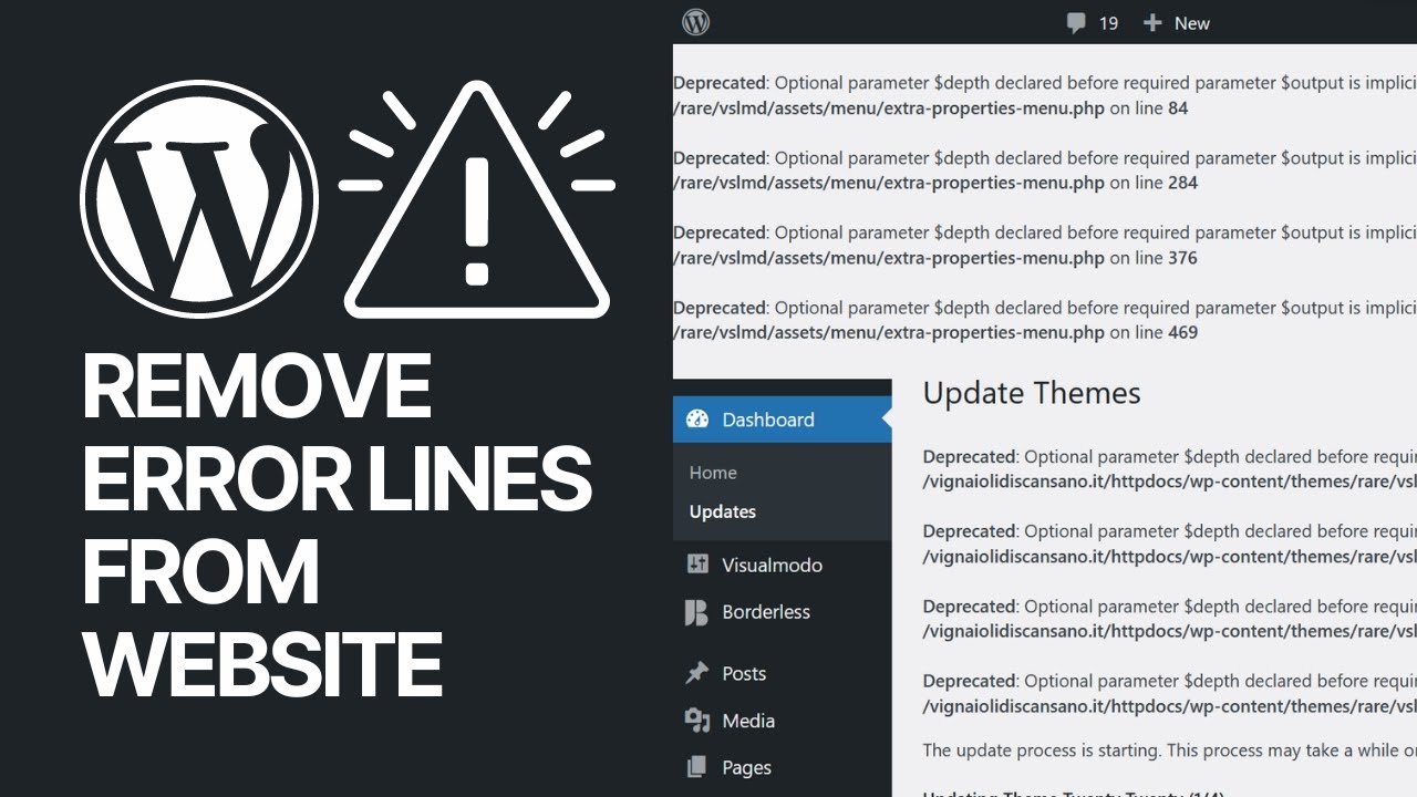 Remove Error Lines From Website Header: How To Disable WordPress Debug ❌