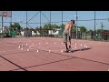 SKATEBOARD SLALOM IN A CIRCLE СЛАЛОМ ПО КРУГУ СКЕЙТБОРД