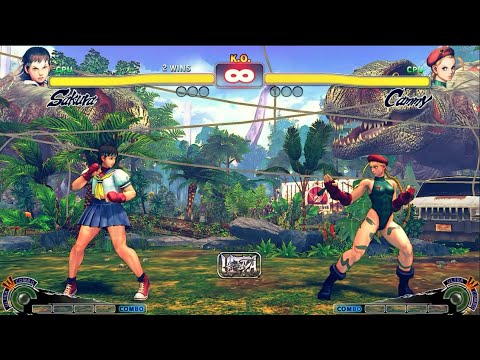 SAKURA VS CAMMY | CPU VS CPU Ultra Street Fighter IV  (Hardest AI)