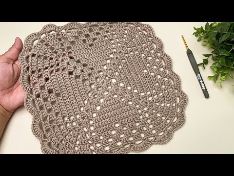 Eye Catching Crochet doily tutorial 🤩 Step by step very easy for beginners