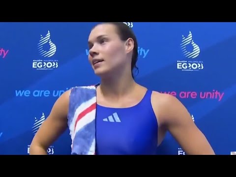 European Game 2023 - Women Diving 1m Springboard Final Last 5st Round [DRAMA & GOLD MEDAL]