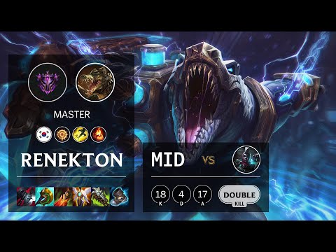 Renekton Mid vs Ekko - KR Master Patch 10.23