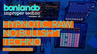 Bonlando – Raw Hypnotic Techno Hybrid DJ Set | Improper Techno 15 (Traktor + Ableton Live)