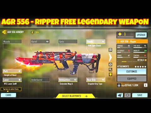 AGR 556 - RIPPER | FREE Legendary Weapon Season 6 CODM Test Server | COD Mobile Season 6 Leaks