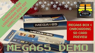 MEGA65 Christmas Eve Demonstration | Onboarding SD Card and Box Art!
