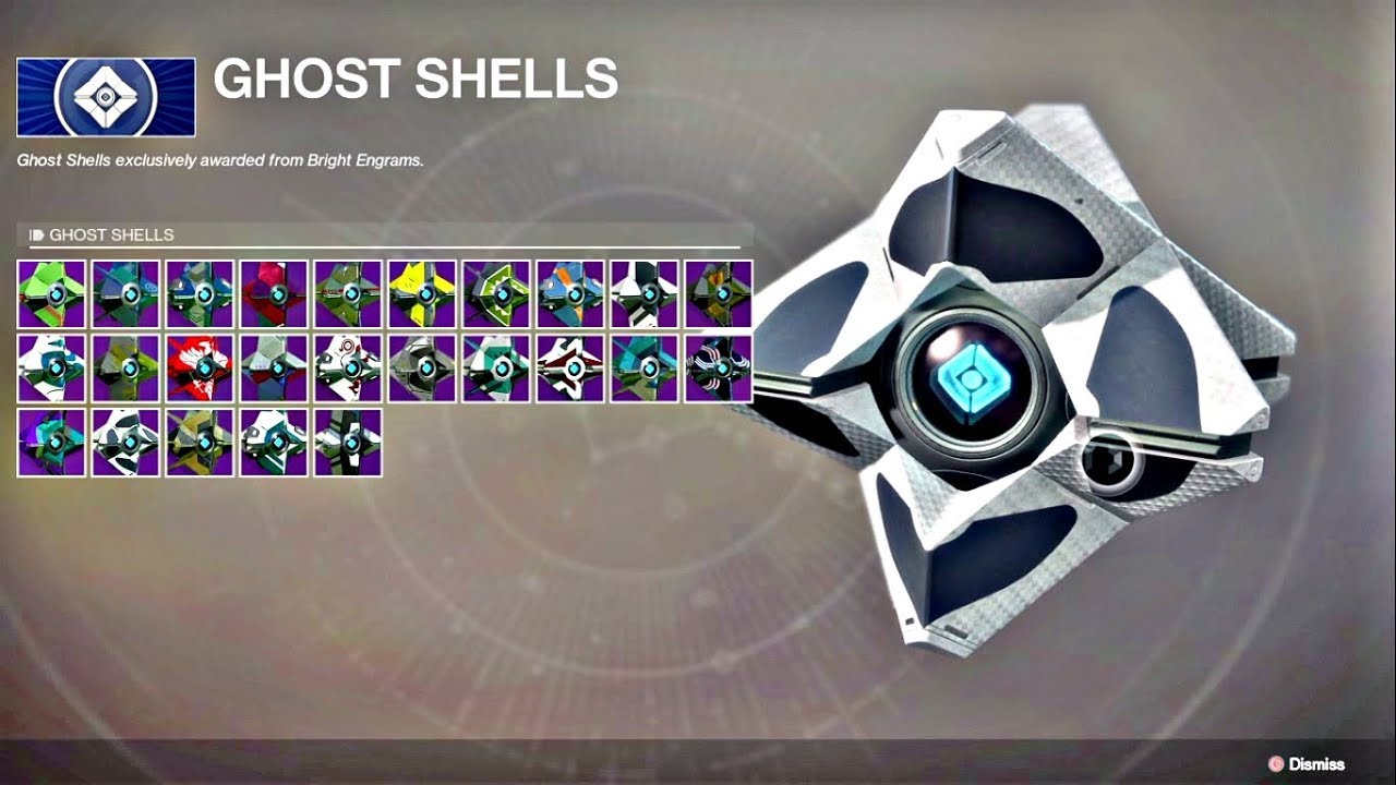 Destiny 2 - ALL 25 GHOST SHELLS IN THE GAME !!!! (Destiny 2 Gameplay)