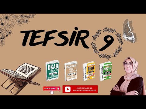 TAFSIR-9 | MEB/AGS/ÖABT/DKAB/İHL/DHBT/MBSTS 》Elegant Muallime