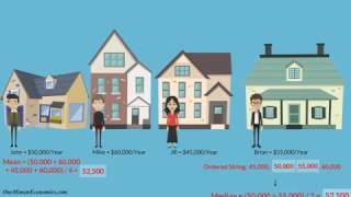 The Mean Average and the Median Defined, Calculated |Explained and Compared in One Minute
