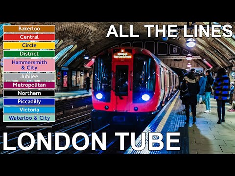 🇬🇧 London Underground - All The Lines (4K) (2020)