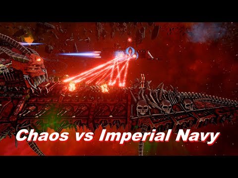 Chaos vs Imperial Navy! Khorne Fleet, Rank 138, Heroic Difficulty, 1500 - Battlefleet Gothic Armada