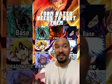 Natsu needs WHAT form to win?! #anime #manga #fairytail #vs #naruto #onepiece #bleach #dbz #shorts