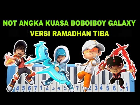 Not Pianika Boboiboy Galaxy Versi Ramadhan Tiba Opick