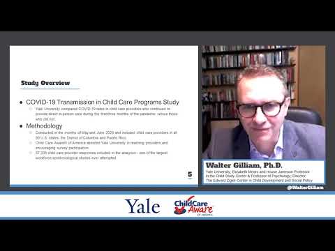 Virtual Press Conference: COVID-19 Transmission in US Child Care Programs