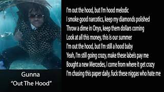 Gunna - Out The Hood (LYRICS) [Drip Or Drown 2]
