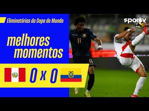 Gols e lances de Peru x Equador