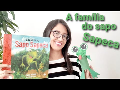 Leitura do livro  "A família do sapo Sapeca"