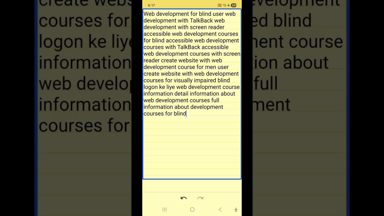 Web development with AI for blind user create website without programming basic in advance user  
