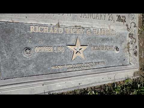 Actor Ricky Harris Grave Forest Lawn Long Beach California USA March 2, 2023 LA Comedian Producer