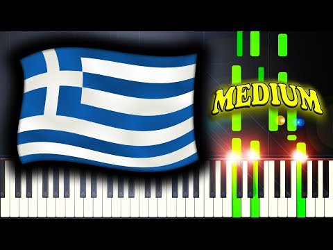 NATIONAL ANTHEM OF GREECE - HYMN TO LIBERTY - Piano Tutorial